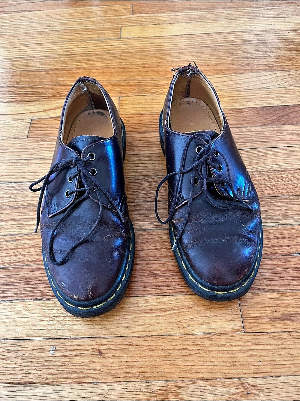 Dr. Martens 1461 Vintage Made in England Oxford Shoes Black Leather Lace-Up